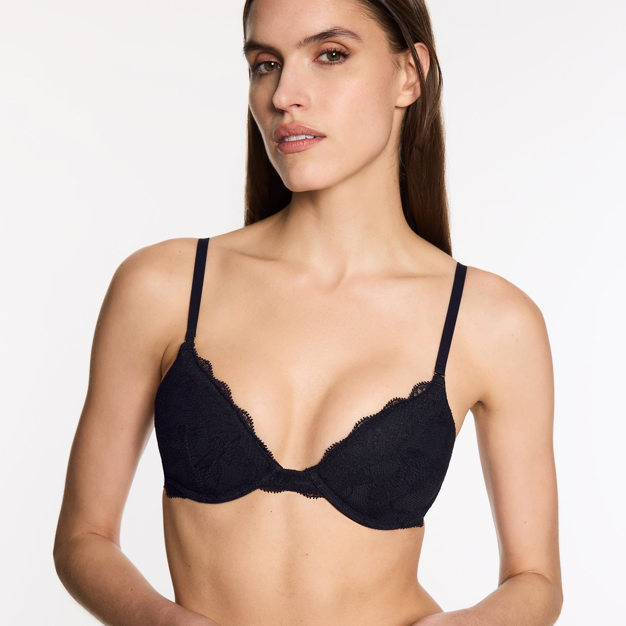 All Over Lace Lift Up Bra Black - Image 13