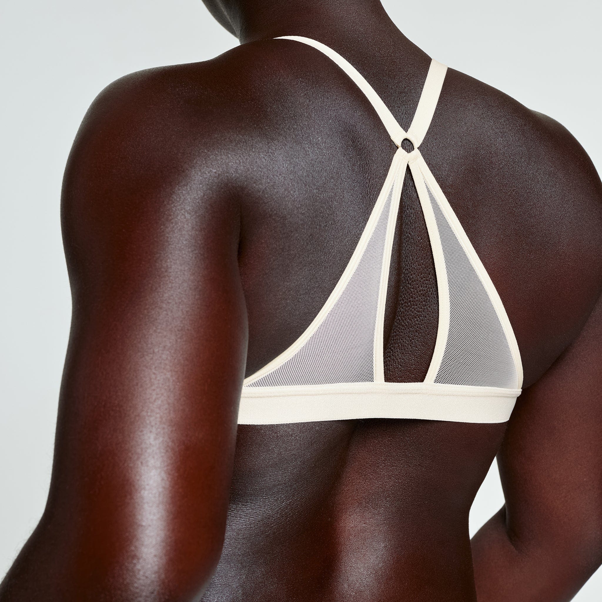 Demi Racerback T-Shirt Bra Ecru - Image 2