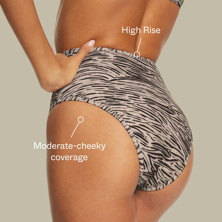 High Waisted Bikini Bottom Smooth Bungalow - Image 2