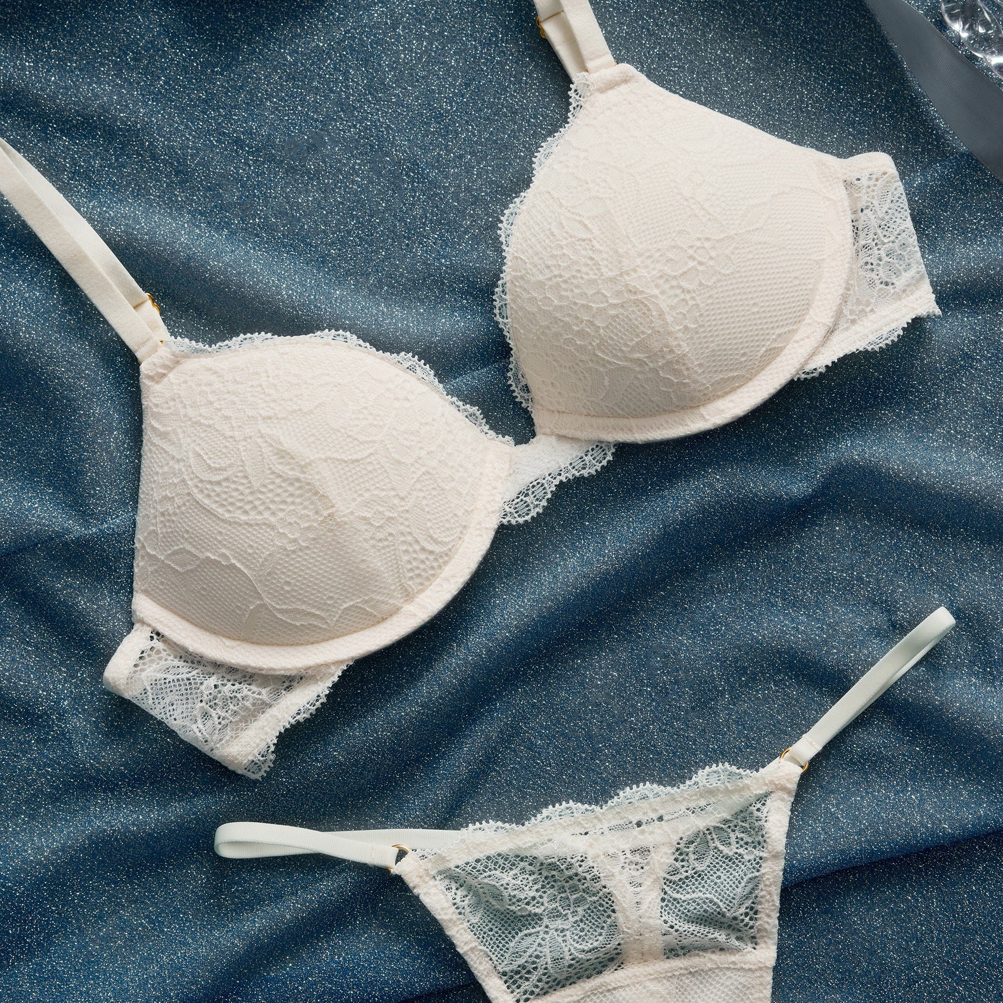 Lace String Thong Ecru - Image 5