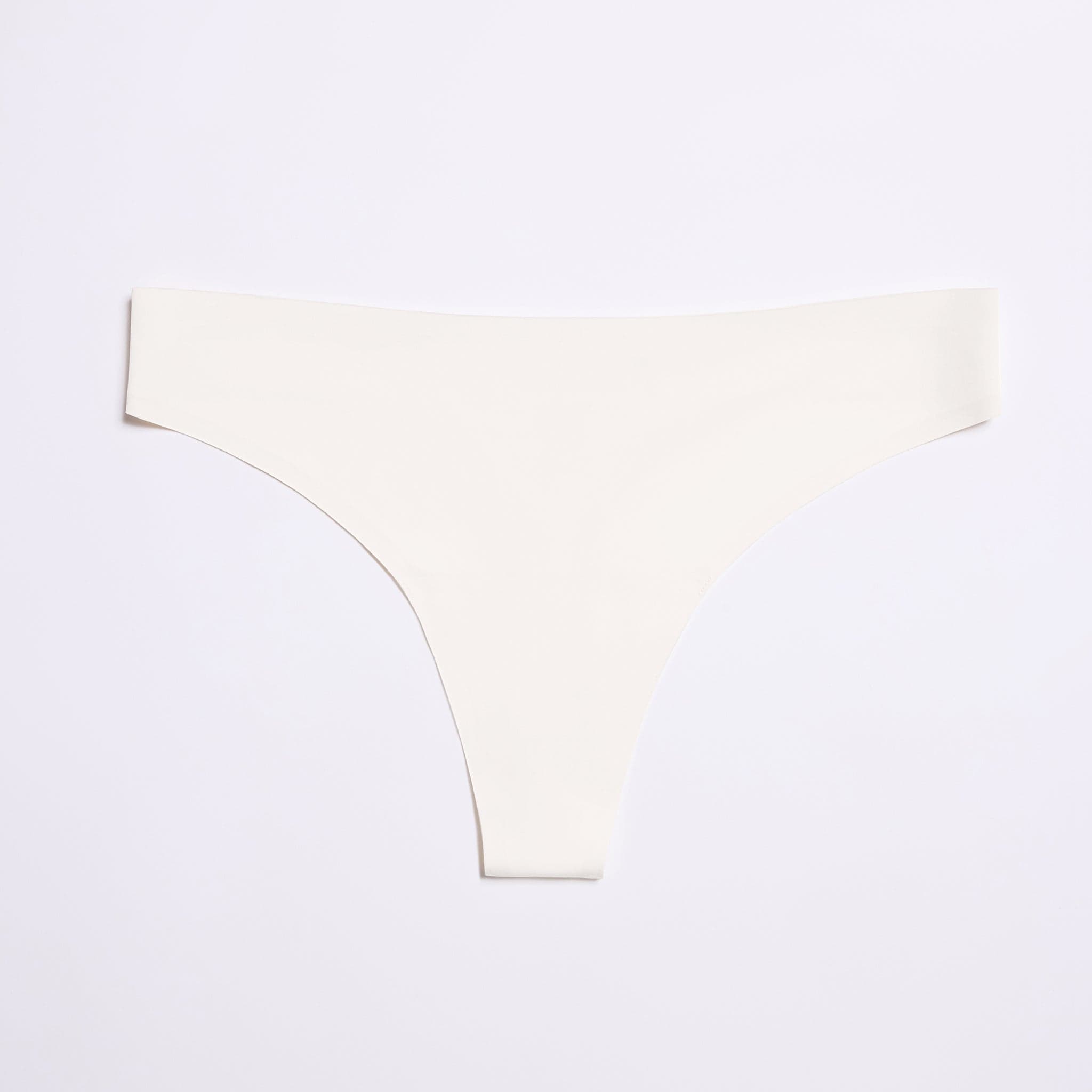 Simply Smooth No Show Thong Ecru - Image 11