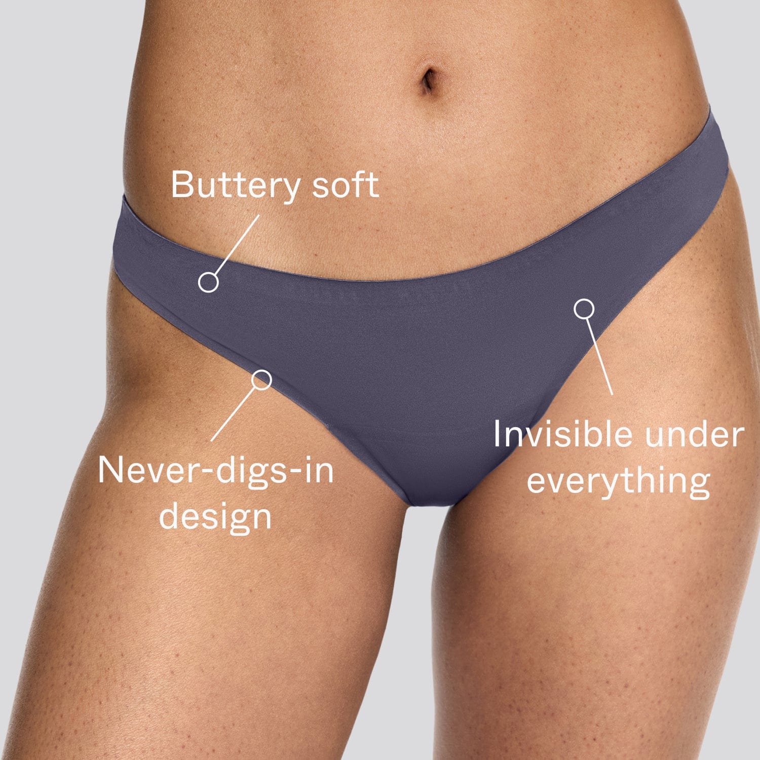 Simply Smooth No Show Thong Luna - Image 4