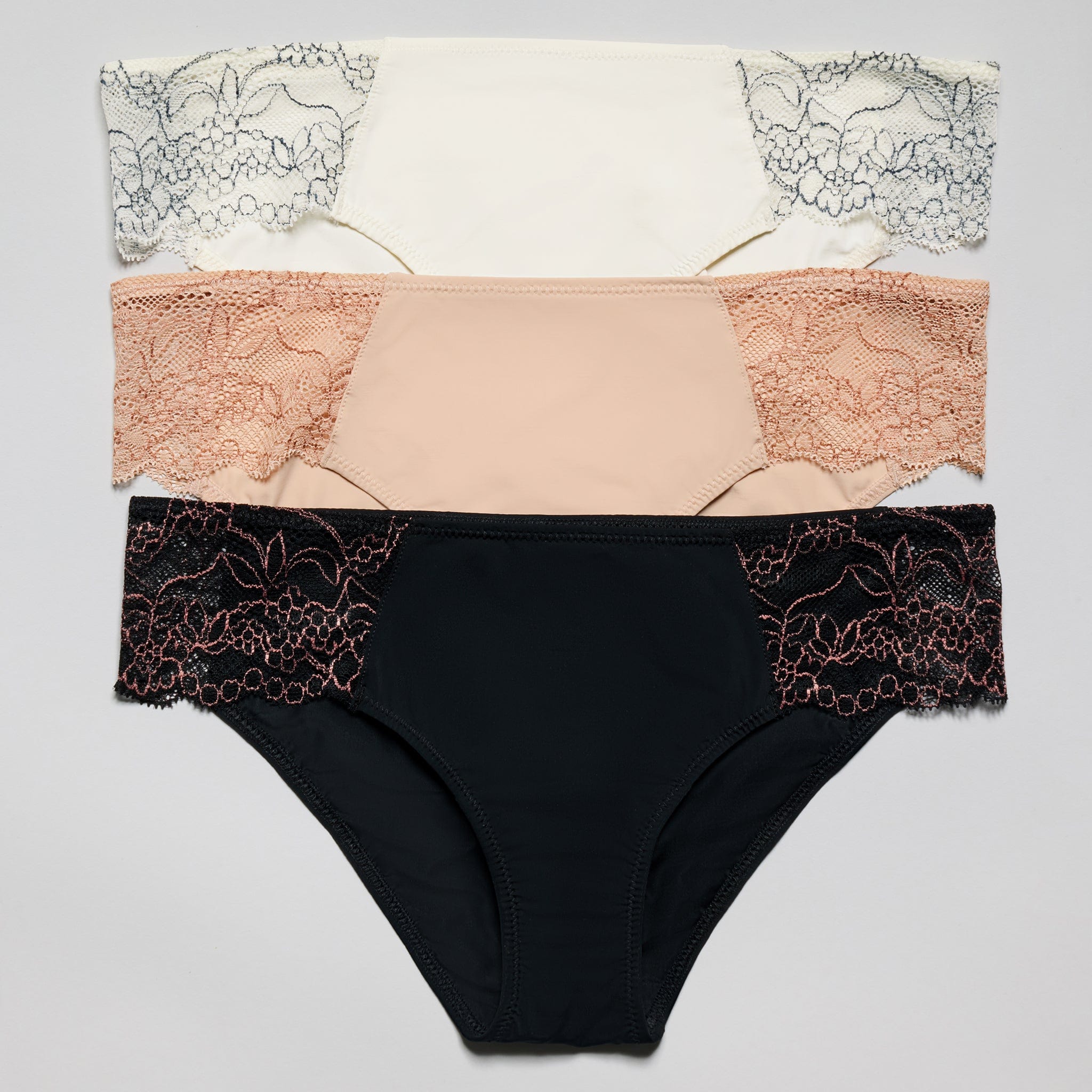 Smooth Lace Bikini Buff Two-Tone - Image 10
