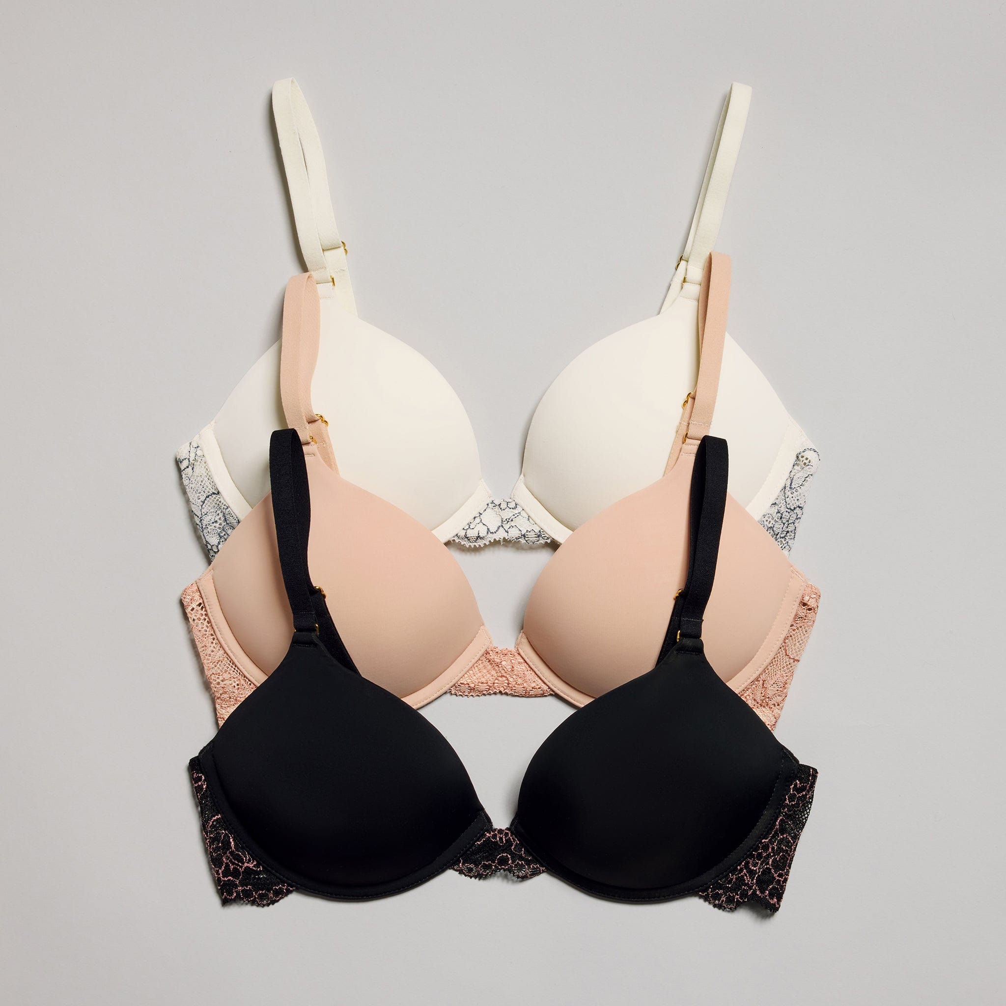 Smooth Lace Lift Up Bra Black Two-Tone - Image 9