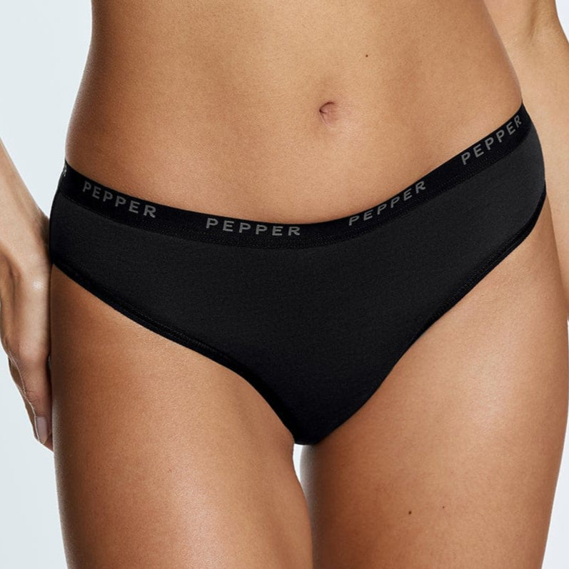 Supima® Cotton Bikini Black - Image 5